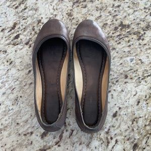 Frye Carson Ballet Flats, brown leather size 7.5